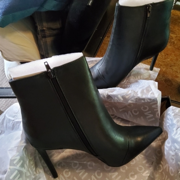 Brand new in the box unworn INC black ankle boots - Picture 4 of 8